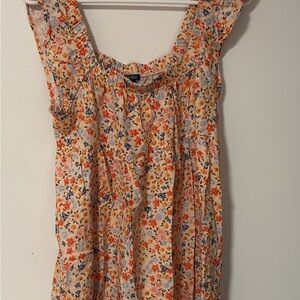 Wild Fable Orange Ruffled Mini Dress